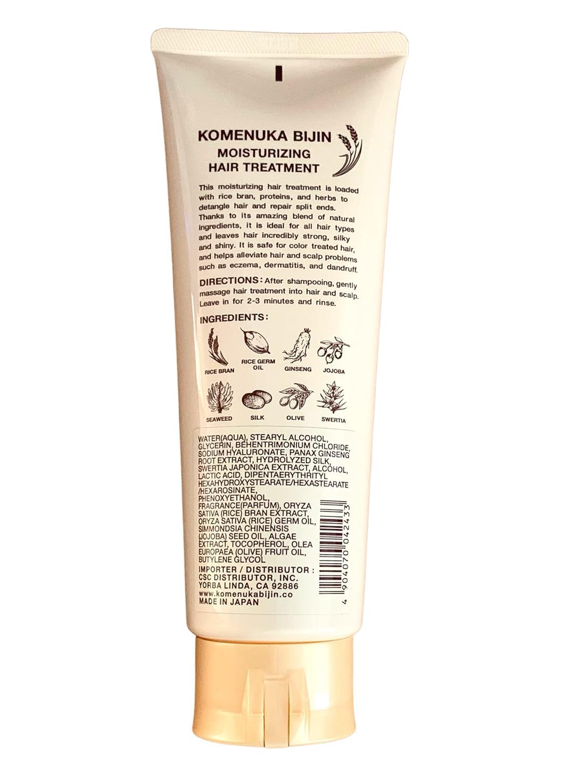 Komenuka Bijin Moisturizing Hair Shampoo and Hair Treatment / Conditioner, No PARABENS and SULFATES Beauty & Personal Care Komenuka Bijin