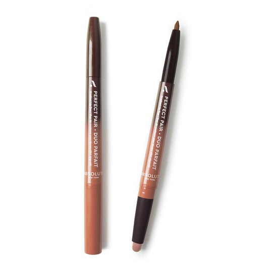 Absolute New York ALD06 Perfect Pair Lip Duo, Fuller and Poutier Lips, Deeper Shade For Lip Contouring, Satin Lipstick and Lip Liner Beauty & Personal Care Absolute New York