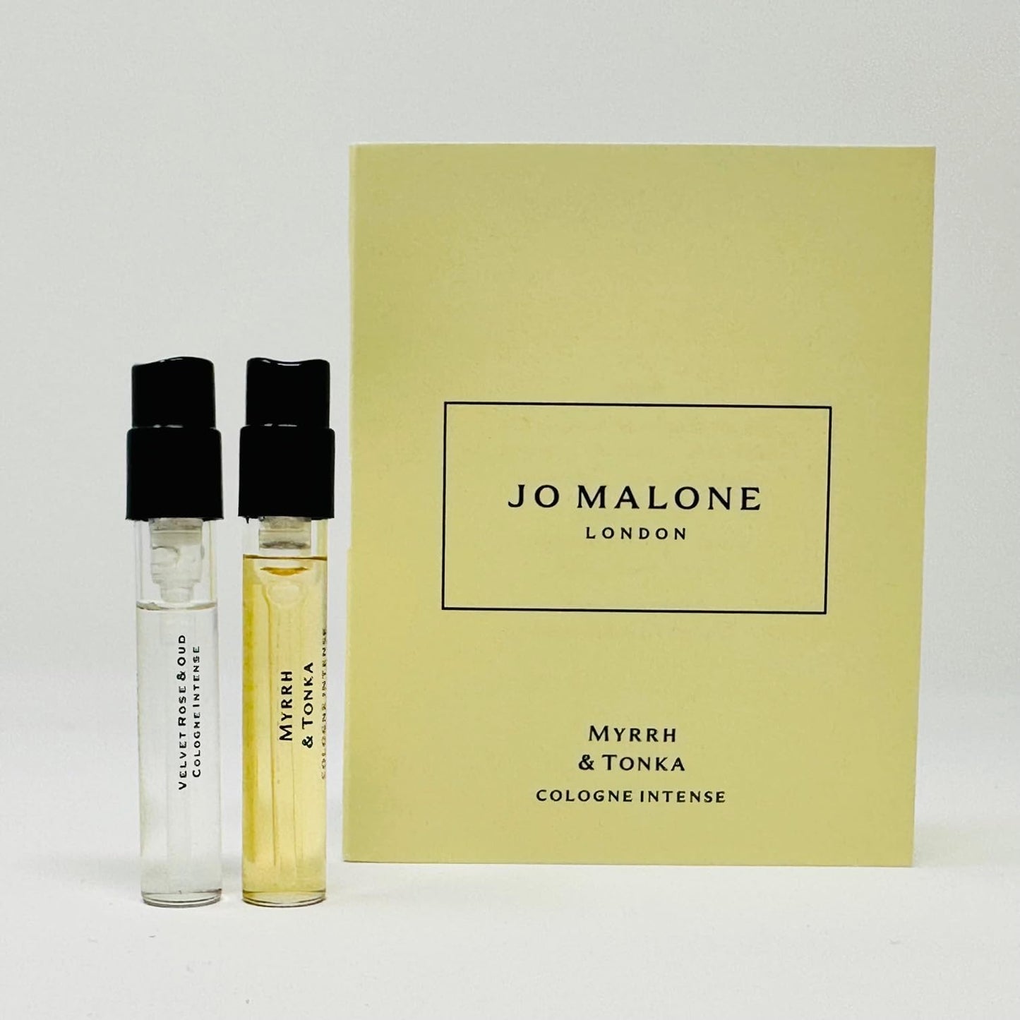 Jo Malone London Scent pairing Duo Myrrh & Tonka and Velvetrose & Oud Cologne Intense Sample Vial 0.05oz/ 1.5ml ea Beauty & Personal Care Jo Malone
