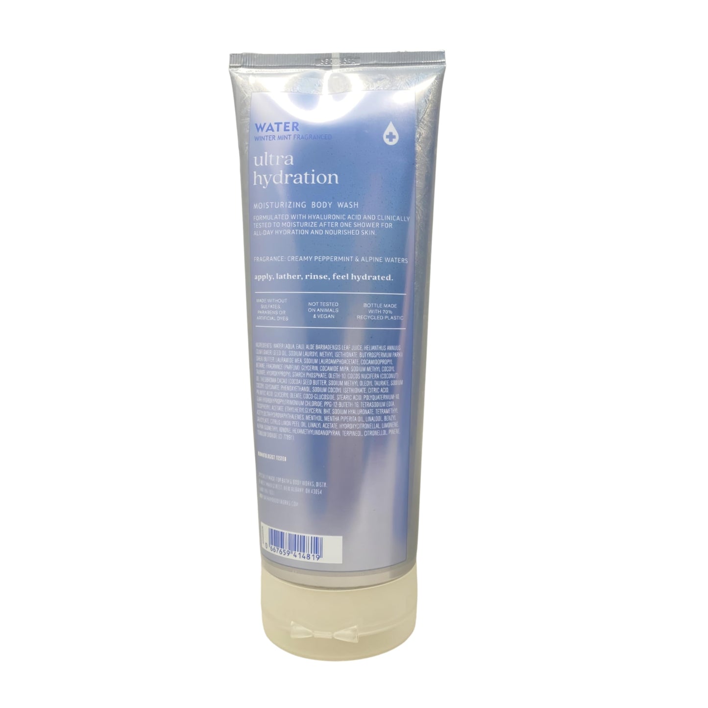 Bath & Body Works Water Winter Mint Ultra Hydration Body Cream and Ultra Hydration Moisturizing Body Wash with a Zen Garden Bar Soap Beauty and Personal Care Bath & Body Works