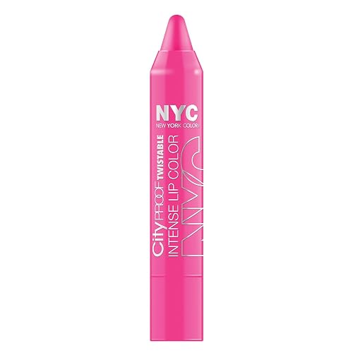 N.Y.C. New York Color City Proof Twistable Intense Lip Color, Fulton St Fuschsia, 0.09 Ounce Beauty & Personal Care NYC