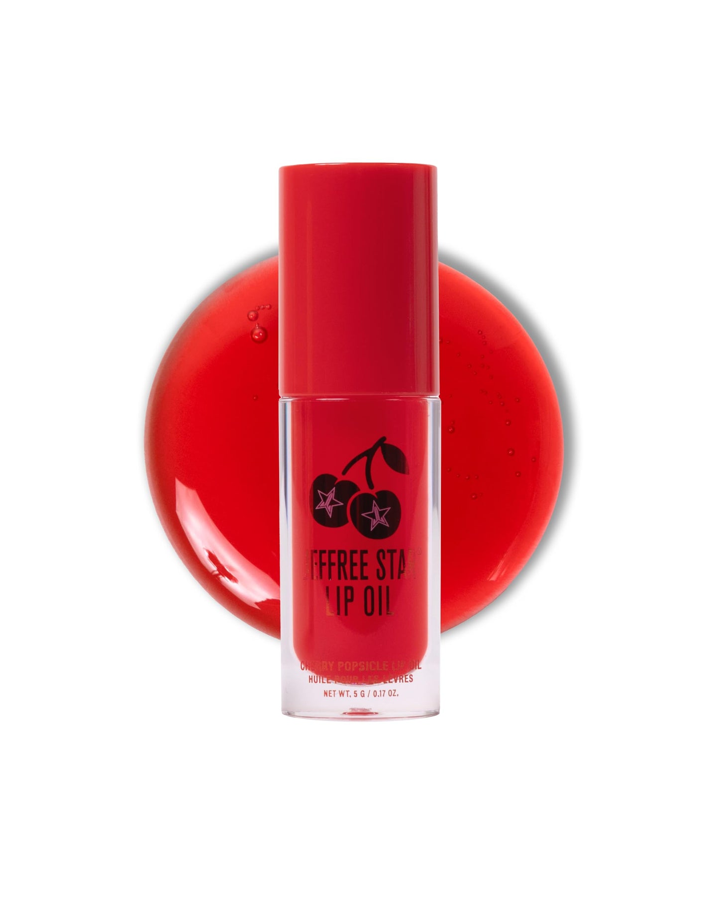 Jeffree Star Cosmetics Lip Oils, 0.17 oz, Moisturizing, Vegan, 5 Colors (Cherry Popsicle) Beauty and Personal Care Jeffree Star