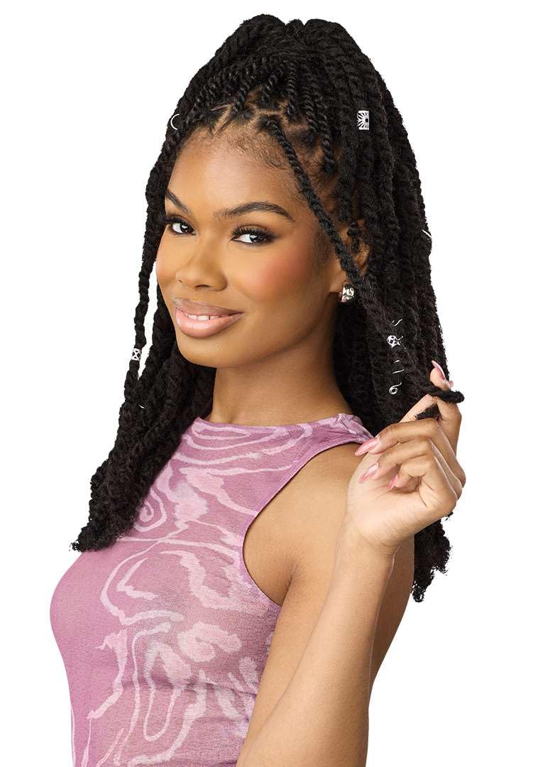 Outre X-Pression Twisted Up - Swicy Afro Twist 12" 3X (1 Pack, DARK BROWN 2)
