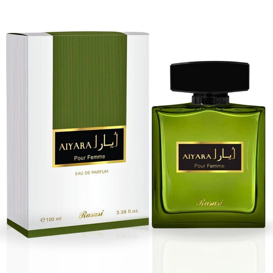 RASASI Aiyara Eau De Parfum for Women - 100ML (3.38 OZ) Arabian Perfume Spray, Refreshing, Floral and Captivating Fragrance, Long Lasting, Luxurious Beauty & Personal Care RASASI