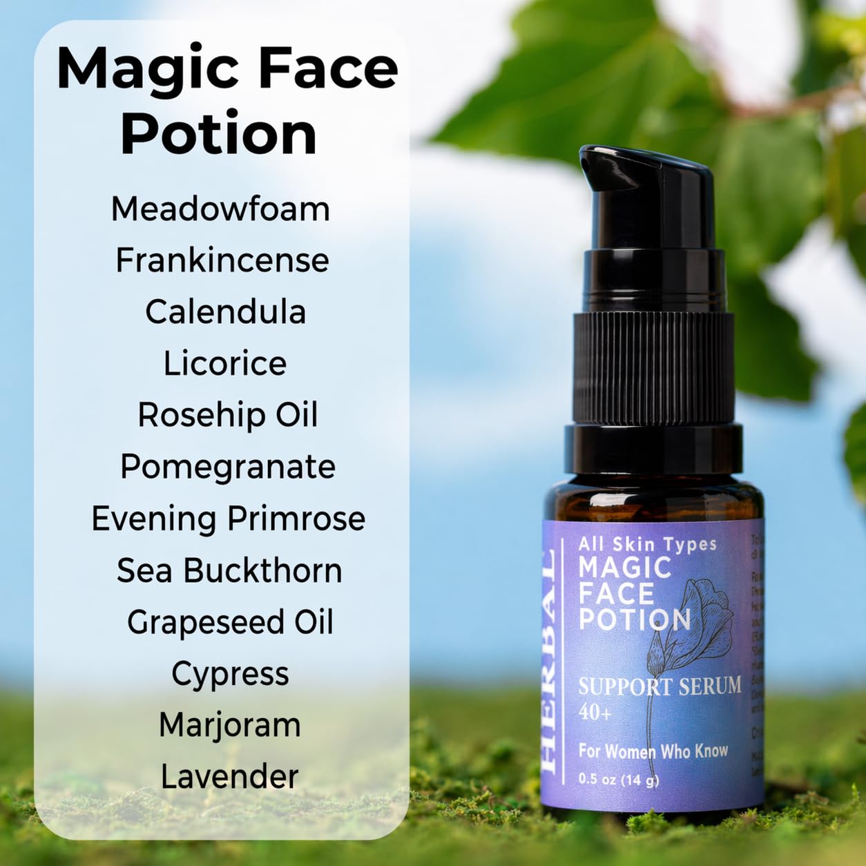 Ora's Amazing Herbal Magic Face Potion, Soothing Moisturizing Balancing, Sea Buckthorn Oil For Face with Frankincense, Licorice, Calendula, Evening Beauty & Personal Care Ora's Amazing Herbal