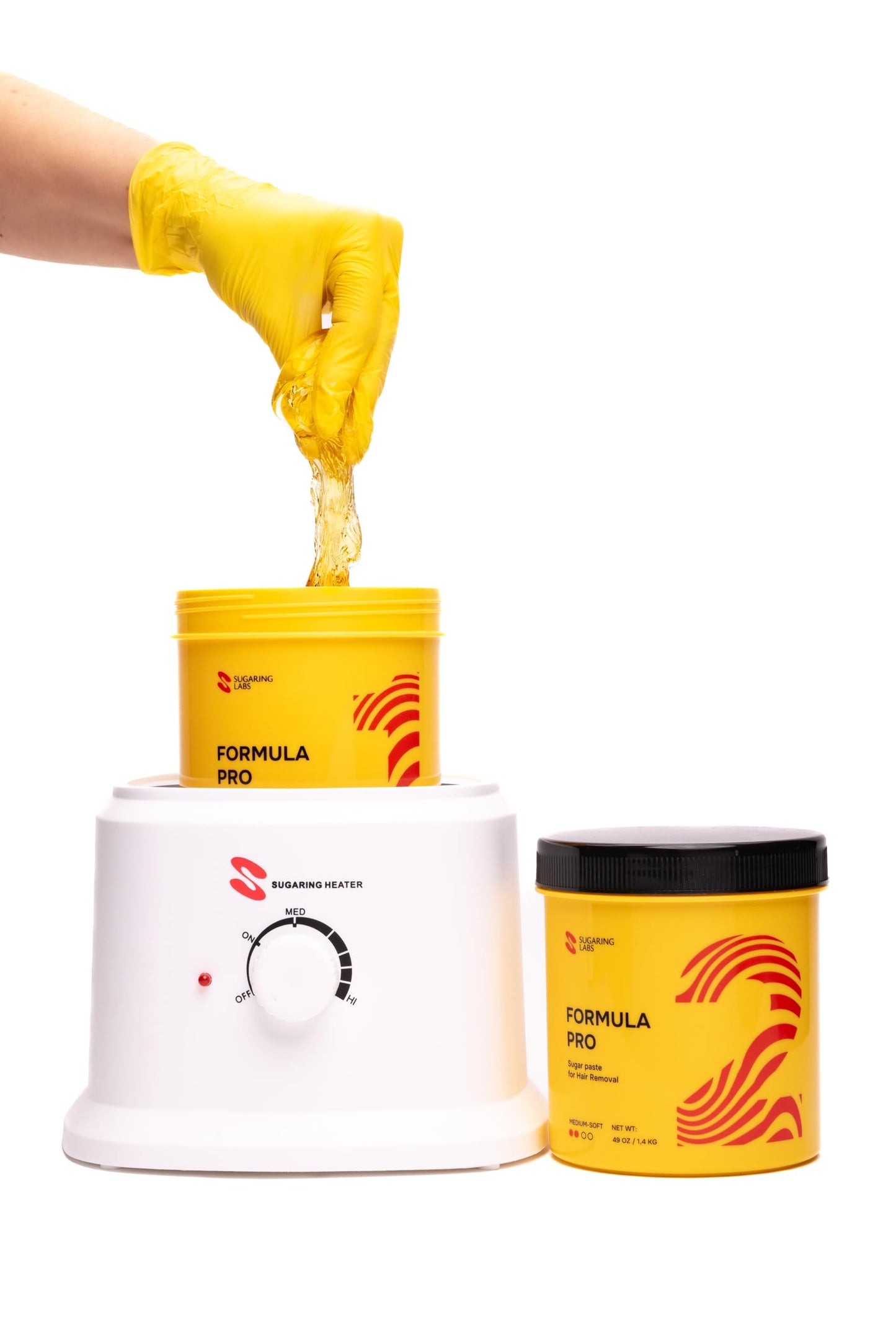 Sugaring Paste FORMULA PRO for Hair Removal SOFT-MEDIUM for Legs, Arms, Facial Hairs, Sugar Wax Kit 49oz / 3lb Beauty and Personal Care Sugaring Labs