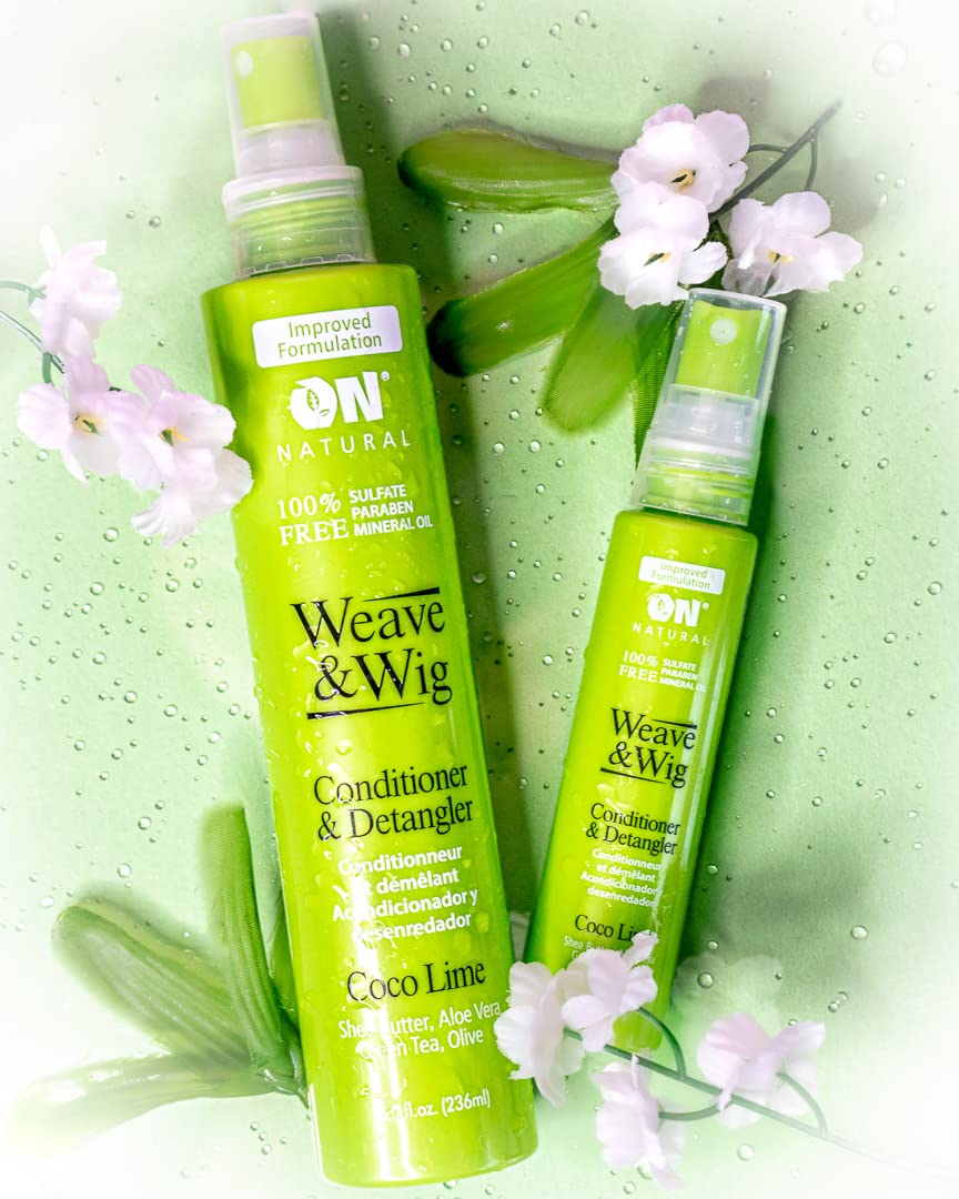 On Natural Premium Oil-Free Weave & Wig Spray Coco Lime 8 fl oz ON Organic Natural Premium Oil-Free Weave & Wig Spray Coco Lime 8 fl oz Beauty & Personal Care On Natural