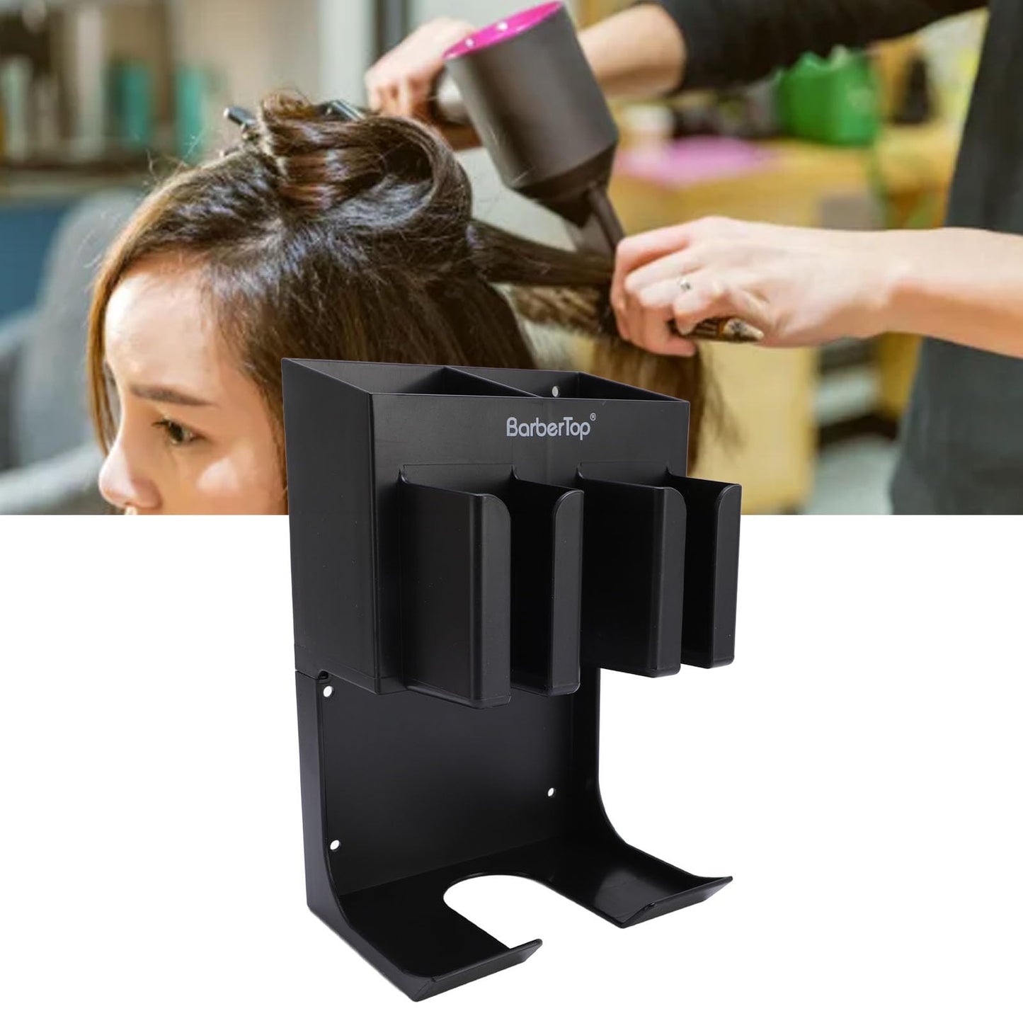TARSHYRY Barber Clipper Holder, Hair Trimmer Storage Rack with Multiple Slots for Hair Dryer Straightener Curling Iron, Salon Bathroom Organizer Beauty and Personal Care TARSHYRY