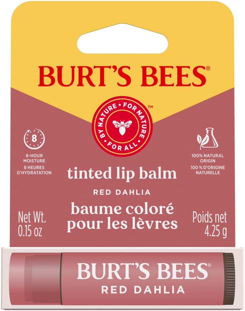 Burt's Bees Tinted Lip Balm Red Dahlia Blister 0.15oz Beauty and Personal Care Burt's Bees