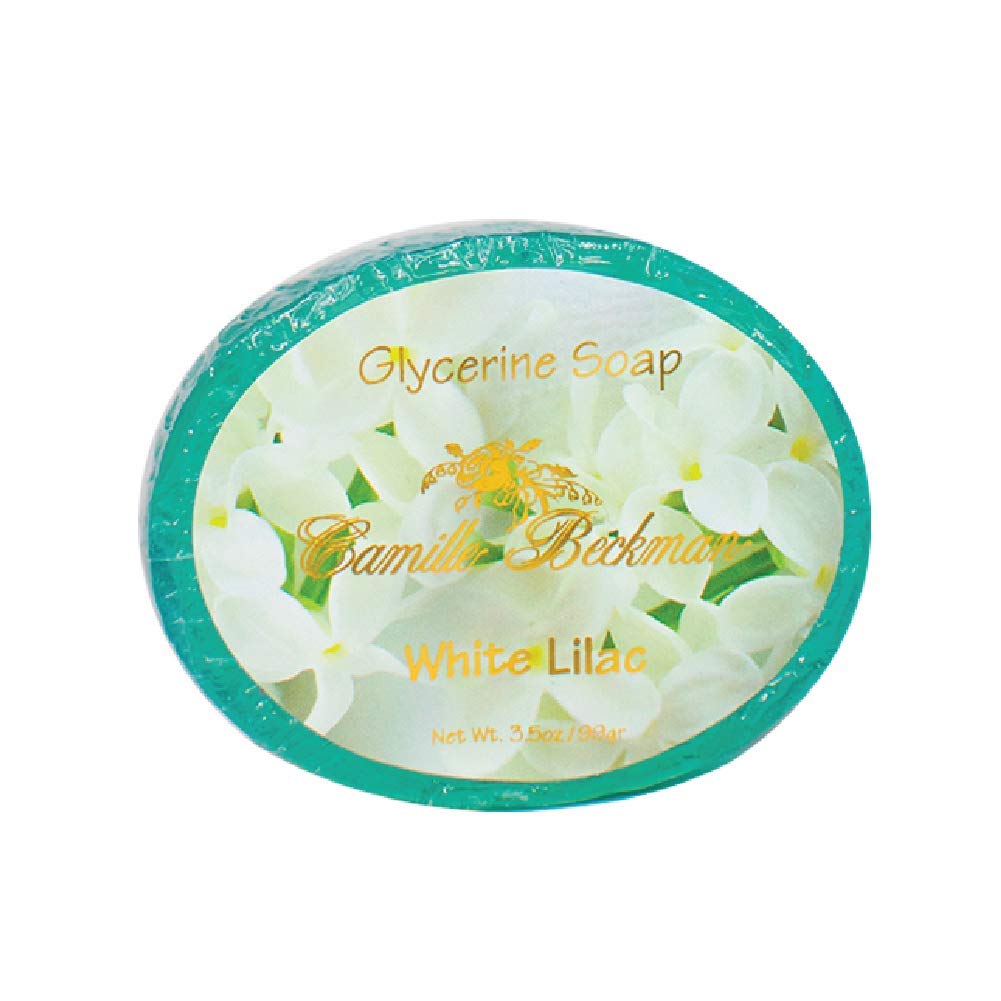 Camille Beckman White Lilac Glycerine Bar Soap for Hands, Face and Body, 3.5 Ounce Beauty & Personal Care Camille Beckman