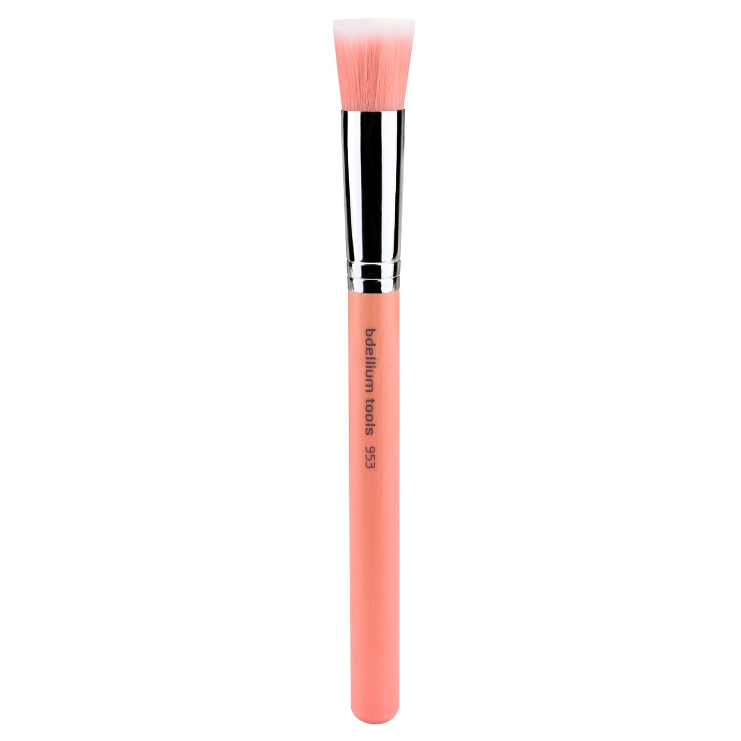 Bdellium Tools Professional Makeup Brush - Pink Bambu Series 953 Duet Fiber Foundation - With Soft Synthetic Fibers, For Precise Application Beauty & Personal Care BDELLIUM TOOLS