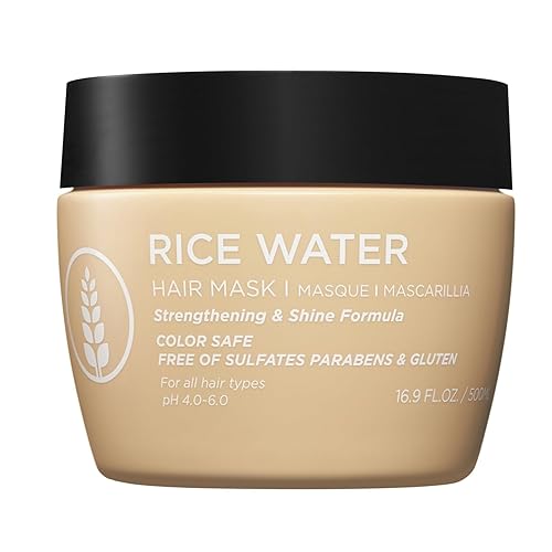 Luseta Rice Water Hair Mask Strengthening & Nourishing Revitalizes Shine for All Hair Types Hydrating & Frizz Control for Women and Men 16.9oz Beauty & Personal Care L LUSETA