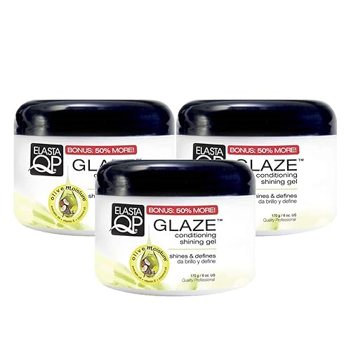 Elasta QP Glaze Maximum Hold Conditioning Shining Gel, 6 Oz, Pack of 3 Beauty & Personal Care ELASTA QP