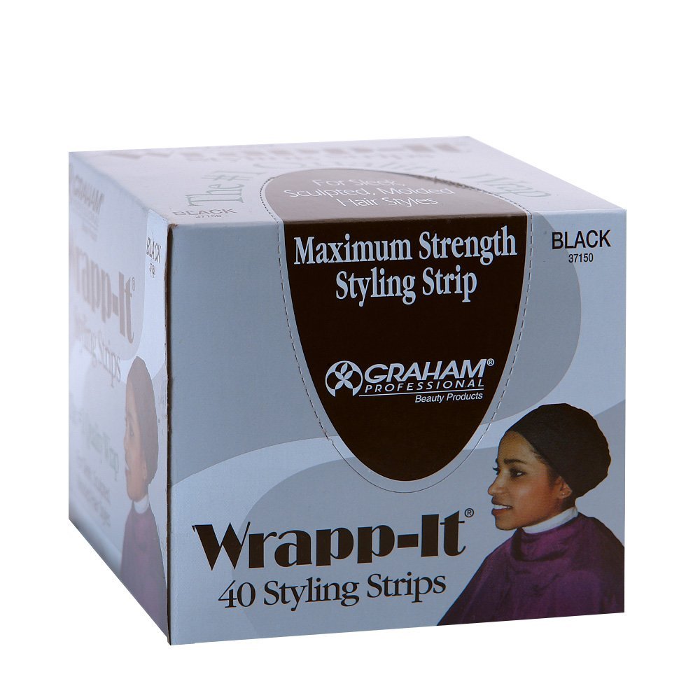 Wrapp-it Styling Strips for Natural Hair Wrap and Molded Styles by Graham Beauty (40 Strips) Beauty & Personal Care Graham