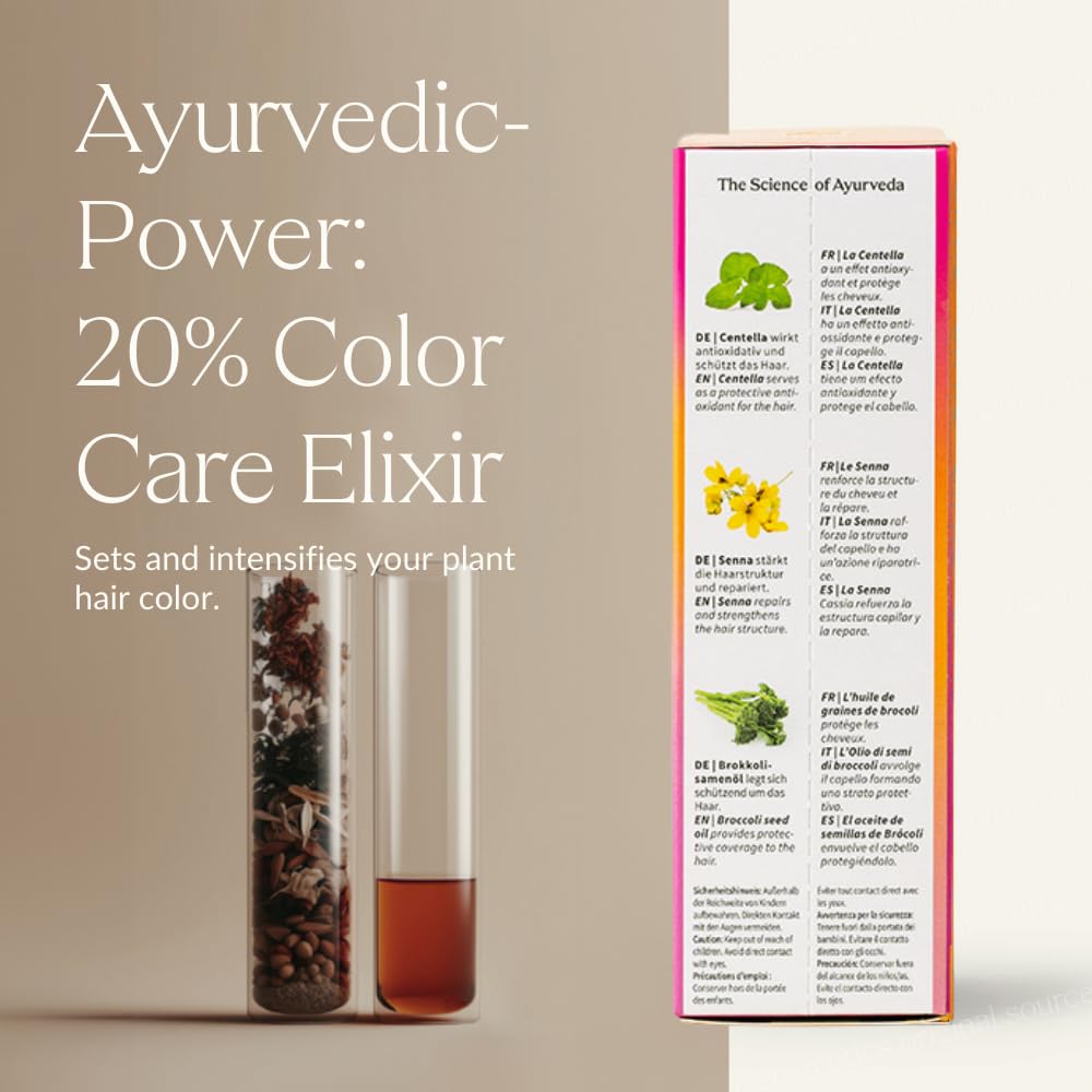 KHADI COLOR CARE Hair Oil - Hair treatment for fixing plant hair color - shine & UV protection - luminosity - 100% natural, plant-based & vegan - 1.69
