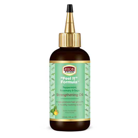 African Pride Feel It Formula Hair Strengthening Oil - Hair Oil with Rosemary, Peppermint & Sage - Hydrates Hair, Helps Strengthens Roots & Promotes Beauty & Personal Care African Pride