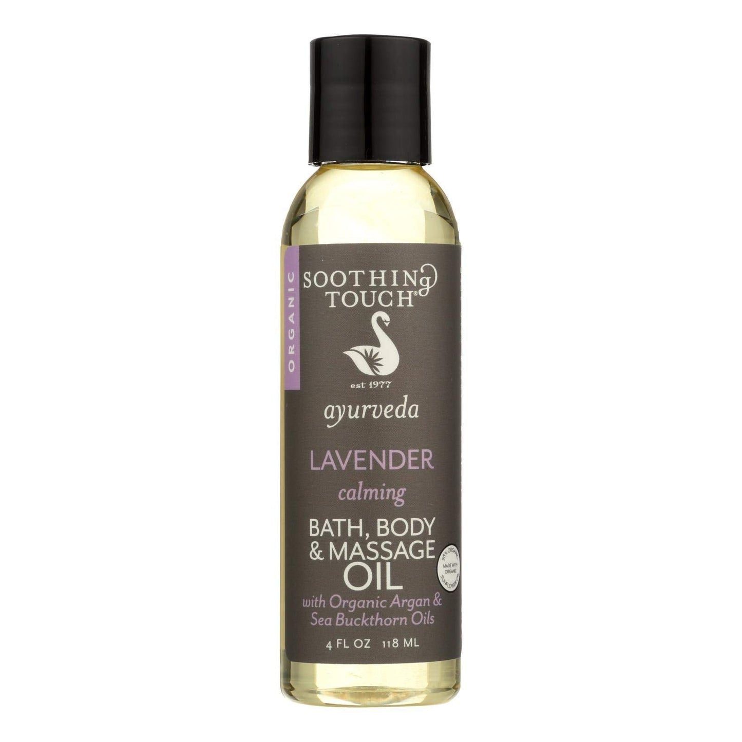 Soothing Touch Bath Body and Massage Oil - Organic - Ayurveda - Lavender - Calming - 4 Oz By Soothing Touch Beauty and Personal Care Soothing Touch