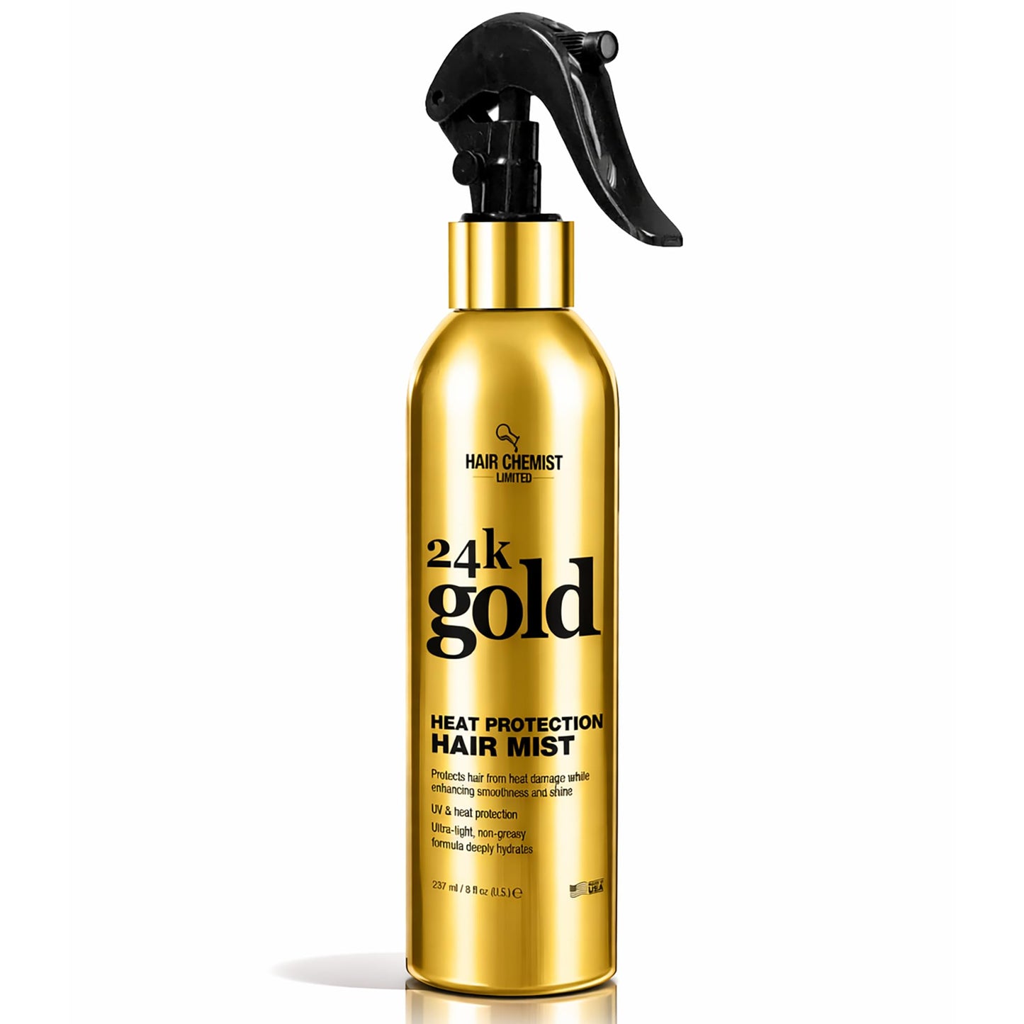 Hair Chemist 24k Gold Heat Protection Hair Mist 8 Ounce- UV & Thermal Heat Protectant Spray for Blow Drying & Flat Iron- Anti-Frizz and Shine Beauty & Personal Care Hair Chemist