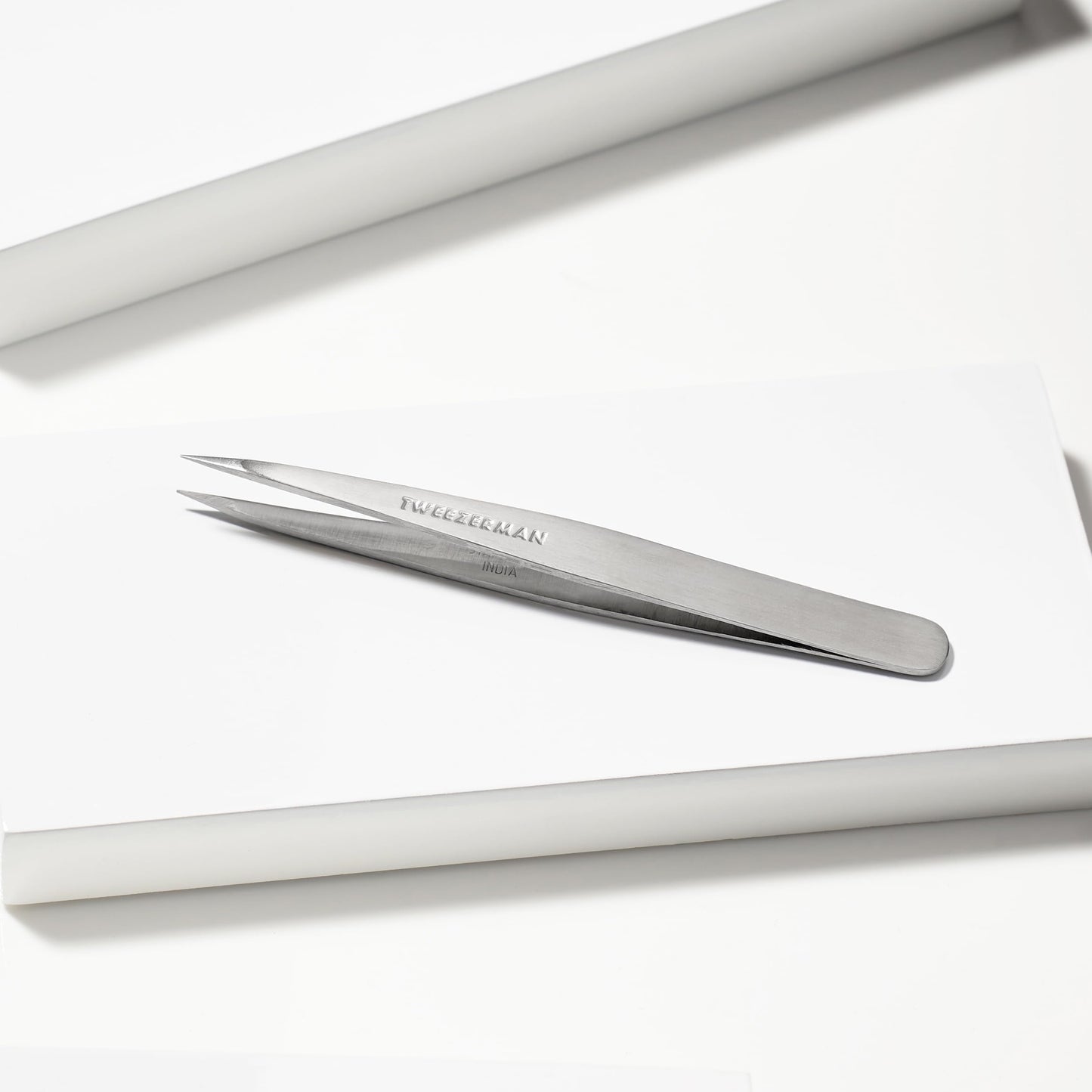 Tweezerman Steel Point Tweezer, Silver, 2 x 6 inches, Modern, Professional Quality for Eyebrow Precision, Facial and Ingrown Hair Removal Beauty and Personal Care Tweezerman