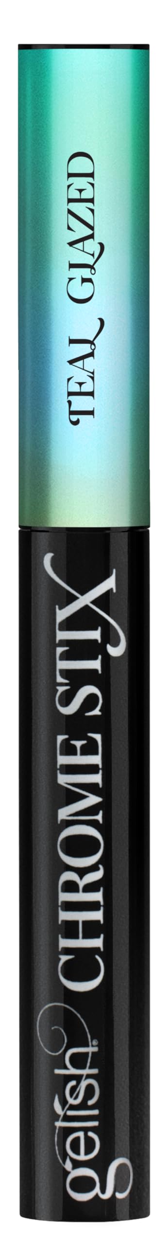 Gelish Chrome Stix: Teal Glazed Metallic Chrome Nail Powder Pen, 0.5g