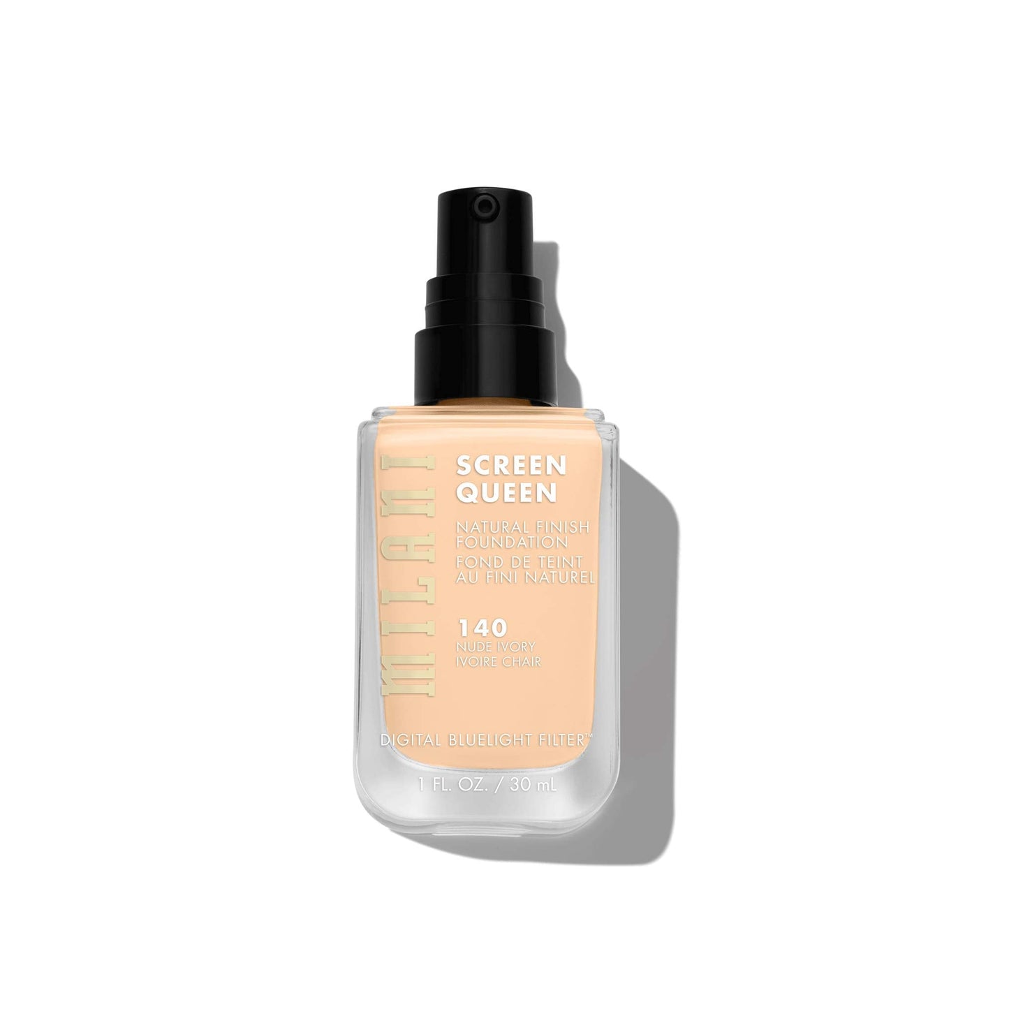 Milani Screen Queen Liquid Foundation Makeup - Cruelty Free Foundation With Digital Bluelight Filter Technology (Nude Ivory) Beauty & Personal Care Milani