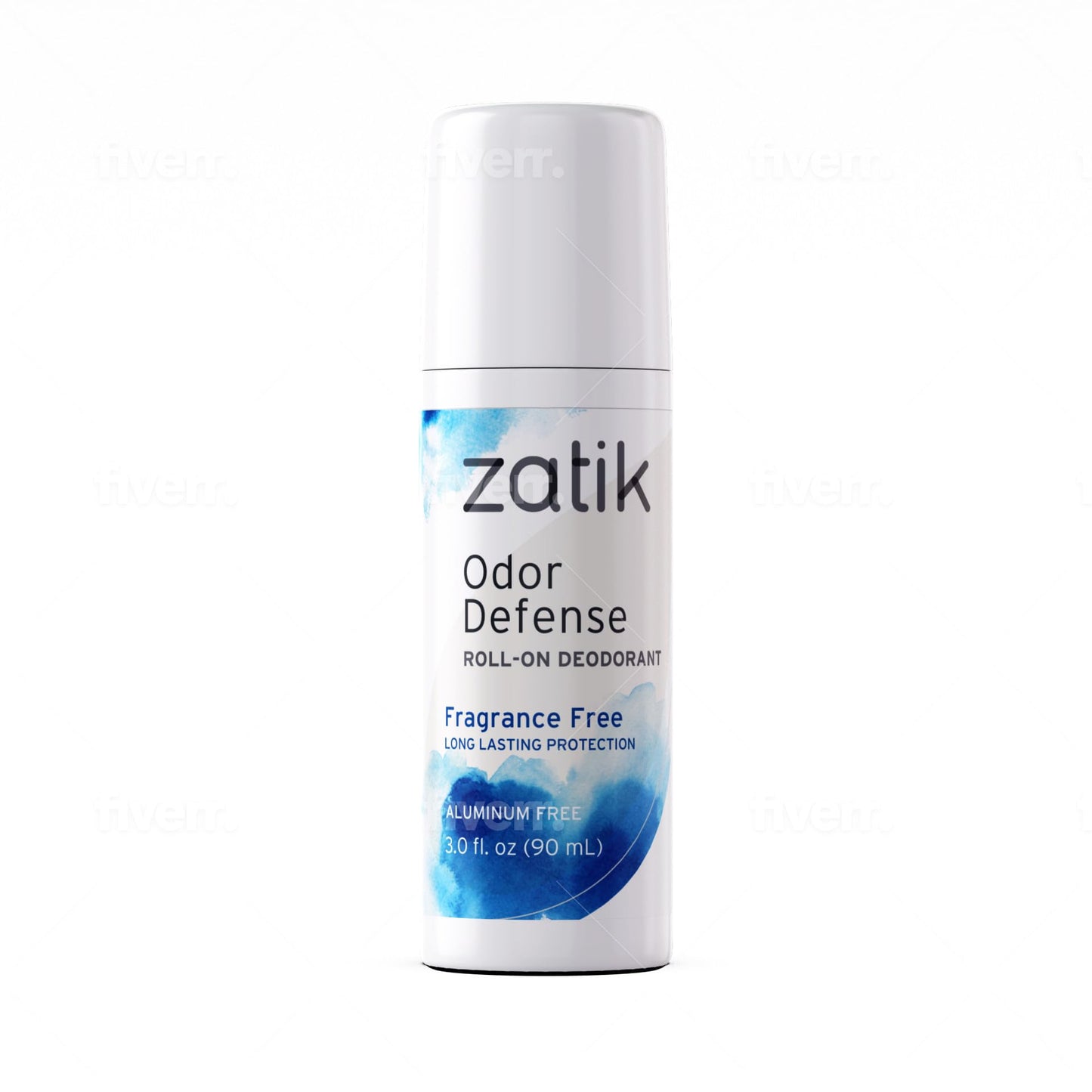Zatik Naturals - Odor Defense Deodorant Roll On, Unscented Herbal Refresh, Cruelty free, Vegan, pH Balanced, Biodegradable, FREE FROM Aluminum Beauty and Personal Care Zatik