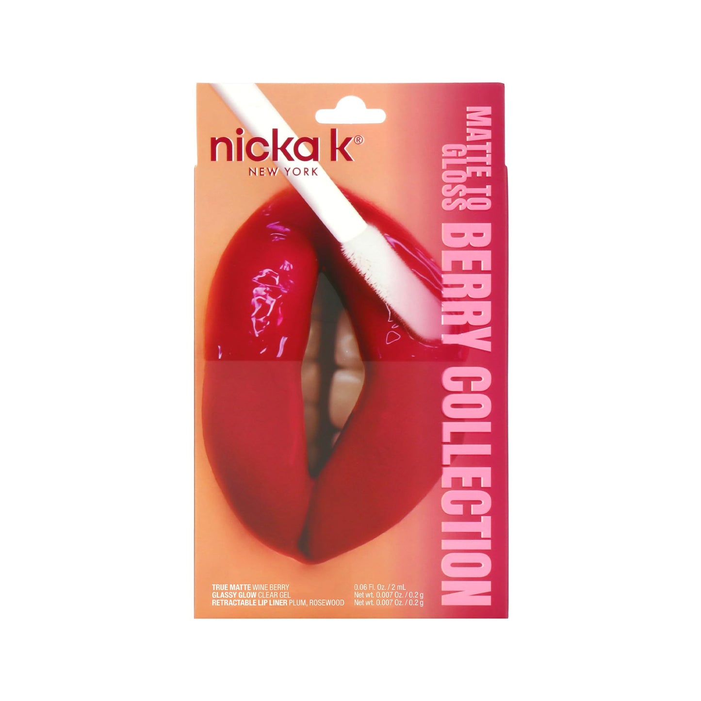 Nicka K The True Matte Lip Kit (Shiraz/Red/Turkish Rose/Wild Rose) (Berry Collection) Beauty & Personal Care NICKA K NEW YORK