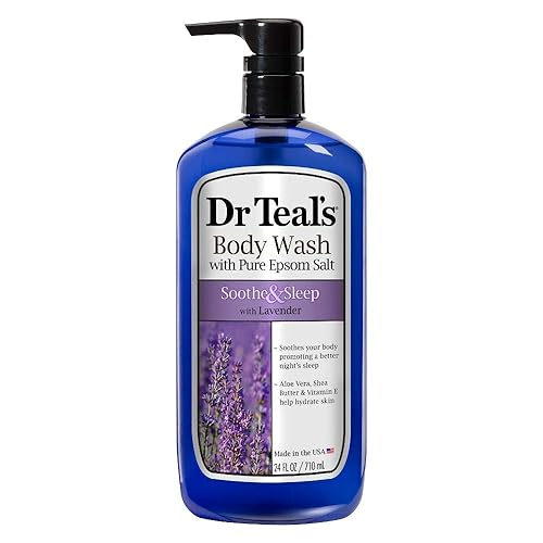 Dr Teal's Pure Epsom Salt Body Wash Soother & Moisturize With Lavender 24 oz (Pack of 5) Beauty & Personal Care Dr Teal's