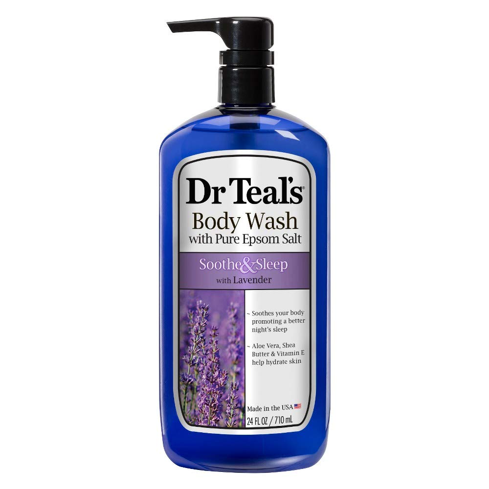 Dr Teal's Pure Epsom Salt Body Wash Soother & Moisturize With Lavender 24 oz (Pack of 5) Beauty & Personal Care Dr Teal's