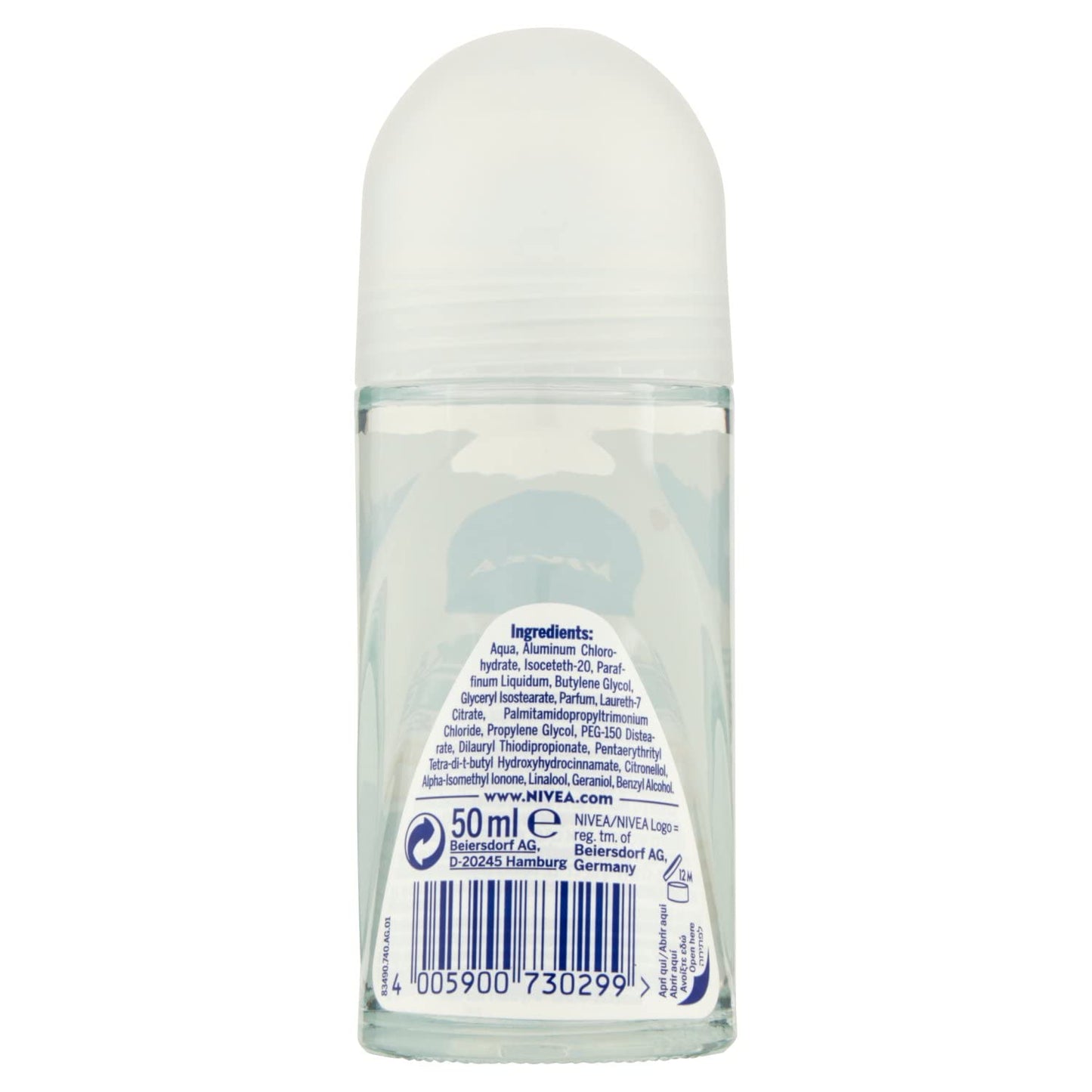 NIVEA Black & White Invisible Ultimate Impact Women’s Roll-On Deodorant Antiperspirant 50 ml Long-Lasting Protection Against Odor and Moisture Beauty and Personal Care NIVEA