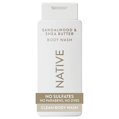 Native Body Wash Contains Naturally Derived Ingredients | For Women & Men, Sulfate, Paraben, & Dye Free Leaving Skin Soft and Hydrating | Sandalwood Beauty & Personal Care Native