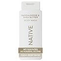 Native Body Wash Contains Naturally Derived Ingredients | For Women & Men, Sulfate, Paraben, & Dye Free Leaving Skin Soft and Hydrating | Sandalwood Beauty & Personal Care Native