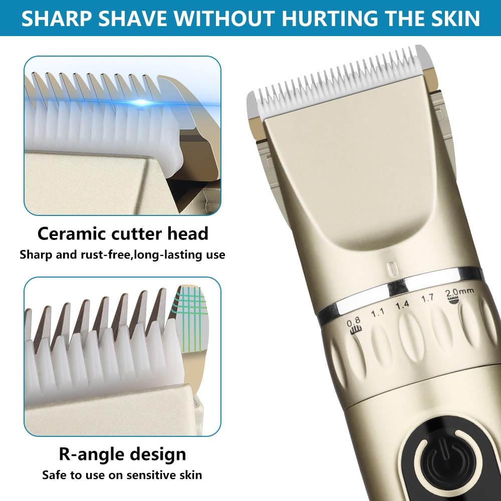 GLESVOWIO Hair Clipper Professional Cordless Elects for Men(Black) Beauty and Personal Care GLESVOWIO