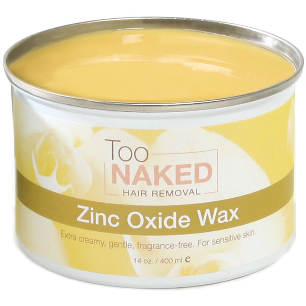 Too Naked Hair Removal Zinc Oxide Wax for Sensitive Skin, Extra Creamy, Non-Transparent Salon Wax, Fragrance-Free, 14 oz. Beauty and Personal Care TOO NAKED HAIR REMOVAL