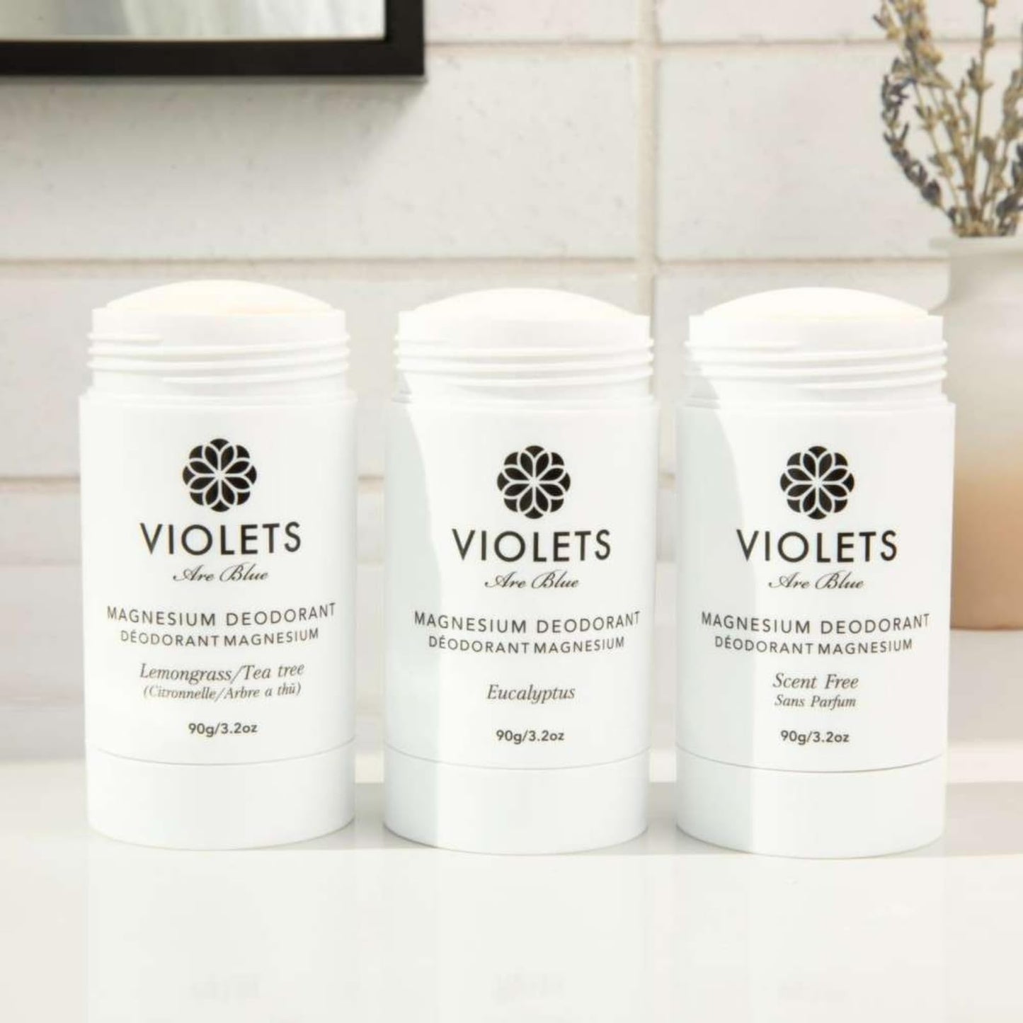 Violets Are Blue Magnesium Deodorant - Award-Winning, Aluminum-Free, Baking Soda-Free - Long-Lasting Natural Deodorant with Coconut Oil - Cream Beauty and Personal Care Violets Are Blue