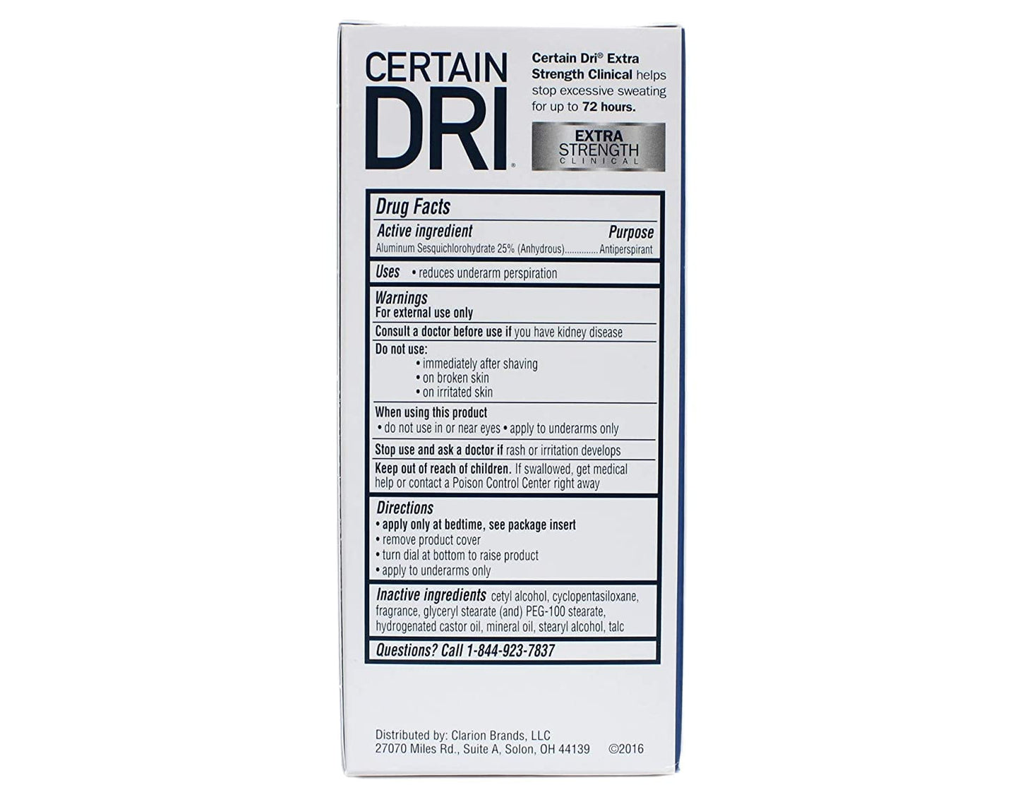 Certain Dri Antiperspirant Solid for Excessive Perspiration-1.7 oz Beauty and Personal Care Certain Dri