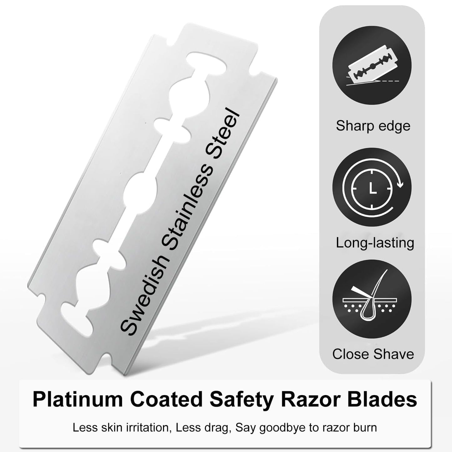 Platinum Coated Safety Razor Blades, 50 Count Beauty and Personal Care BULIMICA