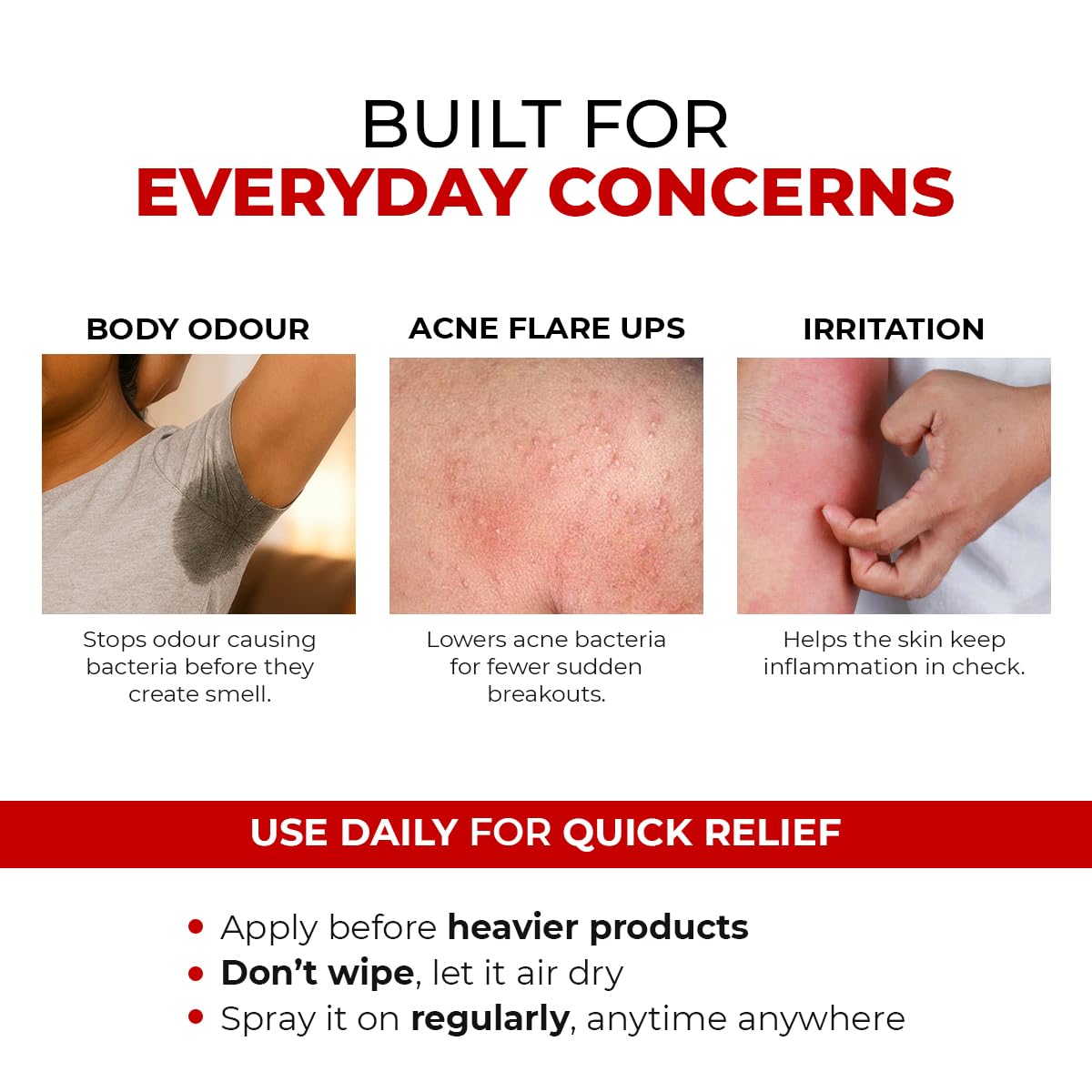 Conscious Chemist HOCL Skin Relief Face & Body Spray Soothing & Repairing Toner Hypochlorous Acid Mist for Quick Relief from Body Odour,Acne, Redness Beauty & Personal Care Conscious Chemist