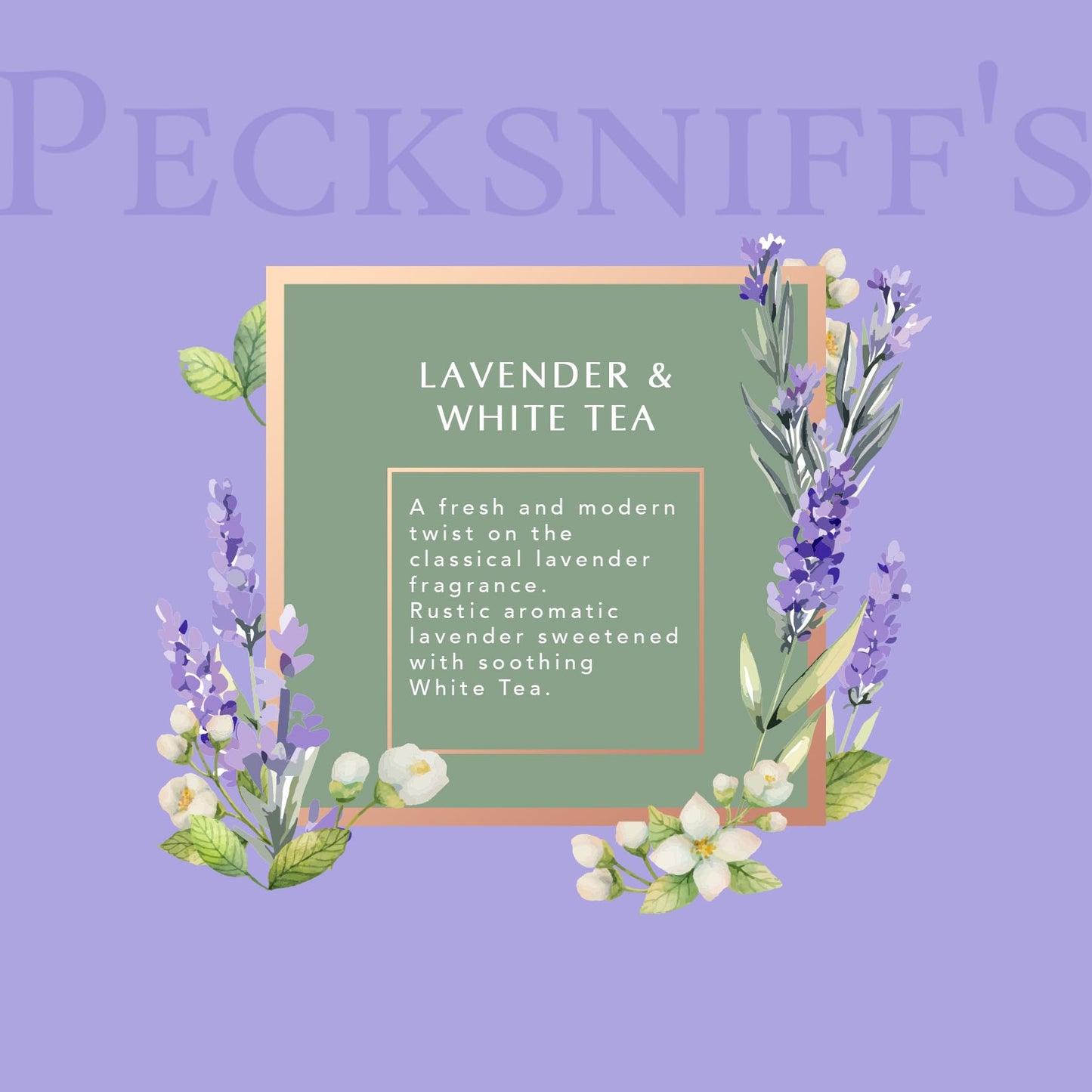 Pecksniff’s Lavender & White Tea Foaming Bath Soak - Luxury Bubble Bath, 1L / 33.8 fl oz, Made in England Beauty and Personal Care Pecksniff's