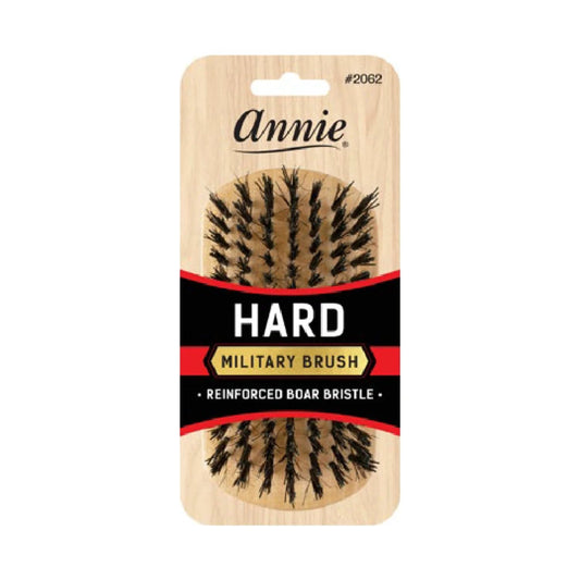 Annie Hard Boar Bristle Military Hair Brush for Men, Reinforced Nylon