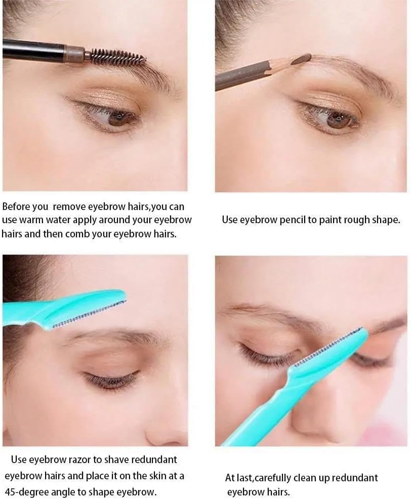 Tinkle Eyebrow Razor | 3 Packs of 4 Razors | Professional Dermaplaning Tool for Flawless Skin | Precision Facial Hair Removal Beauty and Personal Care DORCO