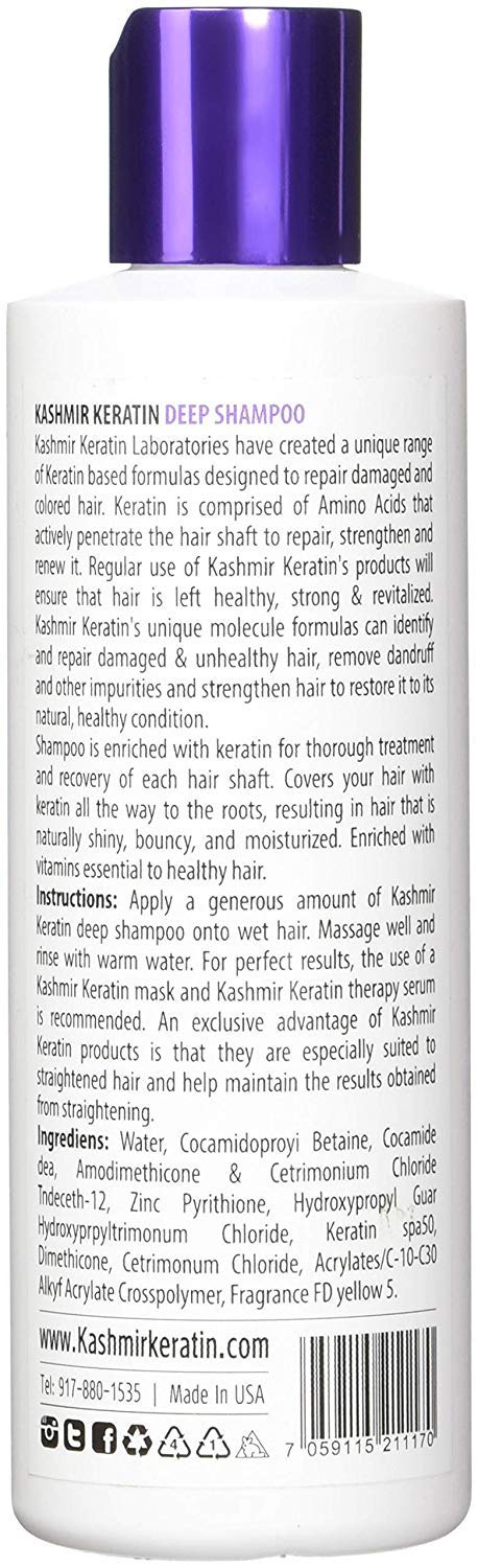 Keratin Enriched 8oz Hair Care Set (8oz Shamp/8oz Deep Cond) Beauty & Personal Care Kashmir Hair Systems