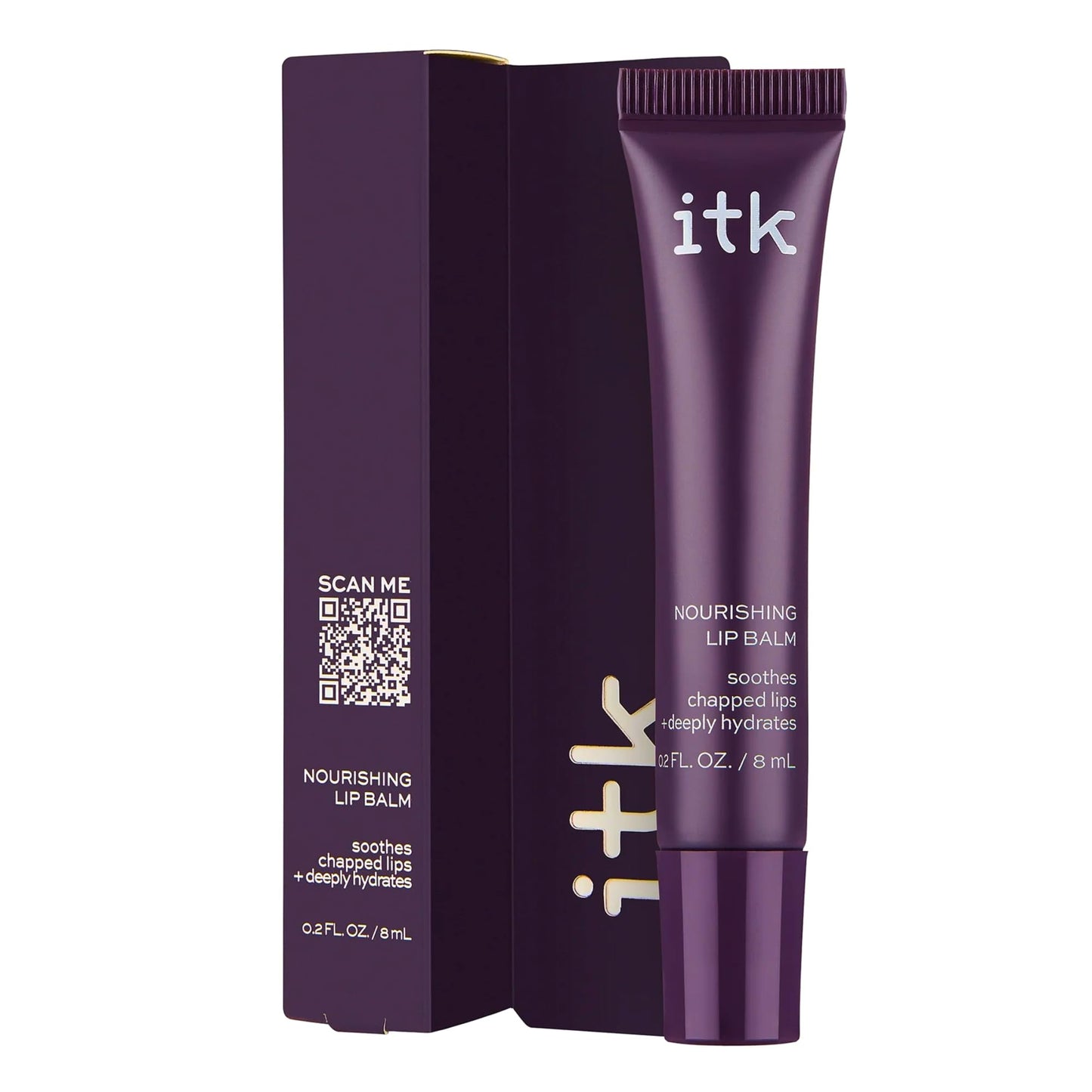 ITK Nourishing Lip Balm - Hydrate Dry, Chapped Lips with Shea Butter + Coconut Oil + Vitamin E - Moisturizes + Soothes Chapped Lips - Glossy Beauty & Personal Care ITK