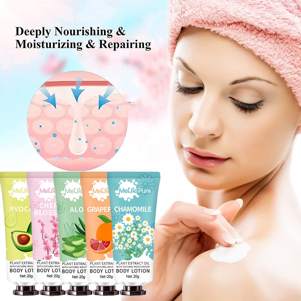 20 Pack Lotion for Women, Body Lotion for Dry Skin,Easter Basket Stuffers Girls,Gifts for Women,Teacher Gifts,Travel Size Lotion, Natural Fragrance Beauty & Personal Care DBEAUTYM