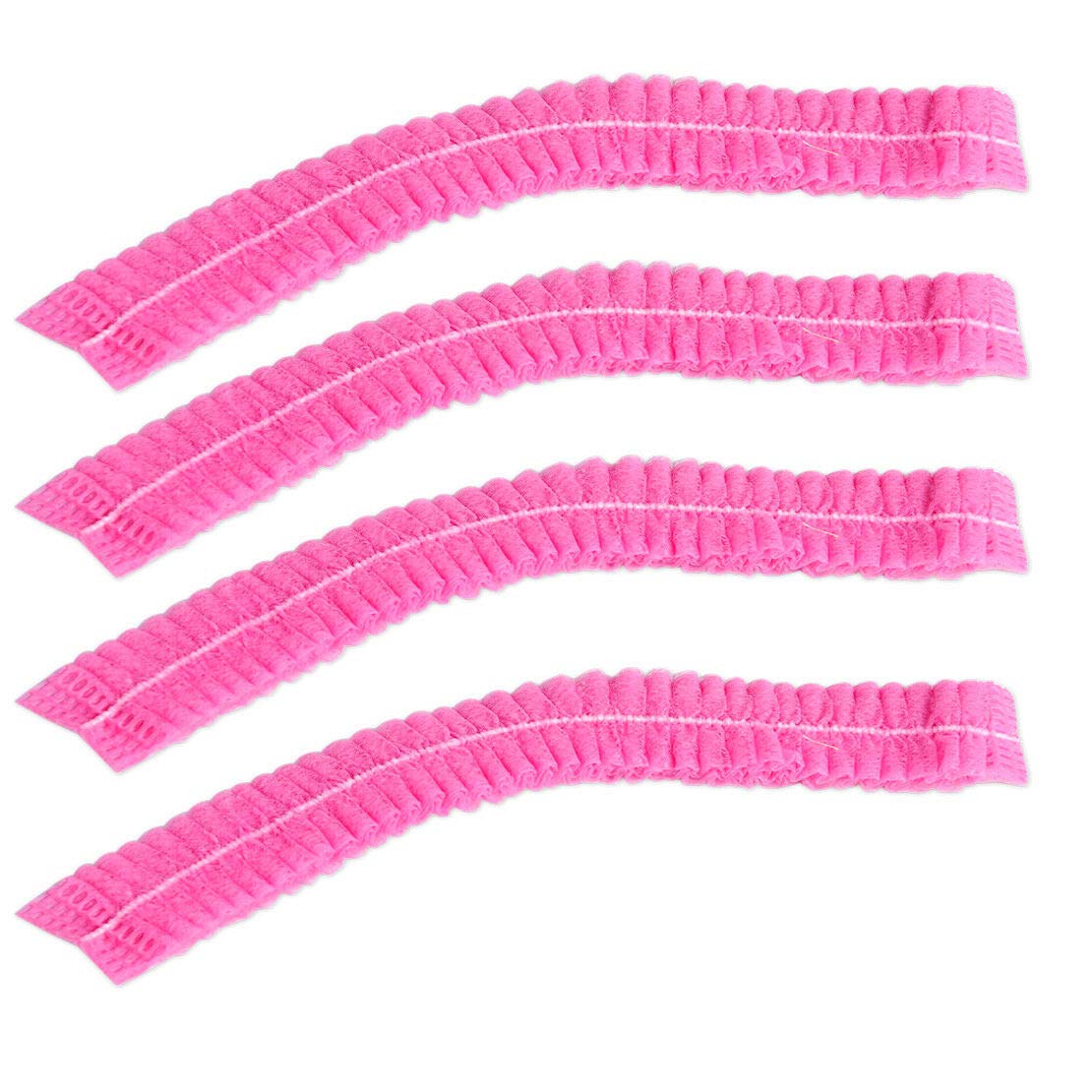 1 Pack (100pcs) Disposable Non Woven Makeup Spa Shower Cover Caps Hairnet Microblading Hair Caps Hot Pink Beauty and Personal Care BeautyU&Me