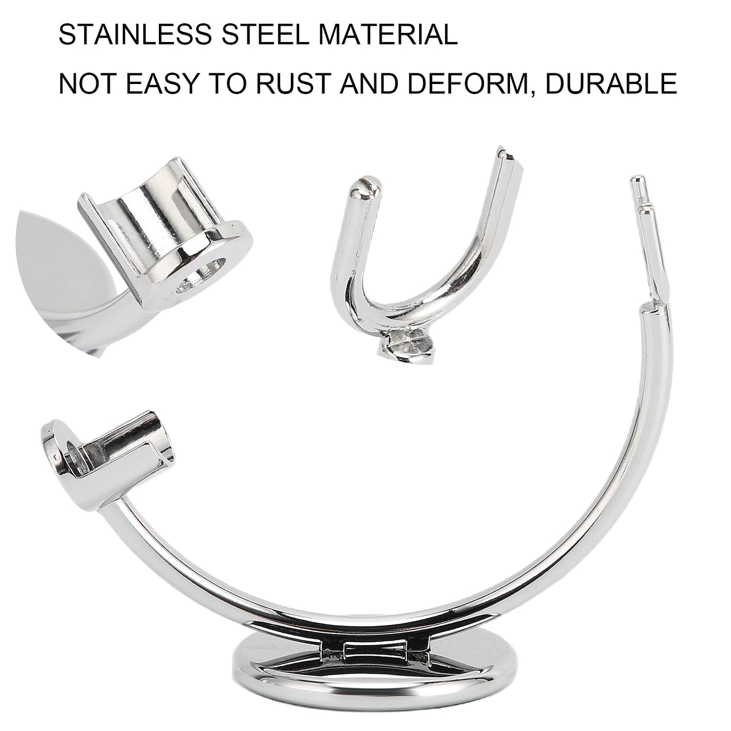 Brrnoo Straight Stand, Stainless Steel Stand, Curved Stainless Steel Stand Base and Polished Steel to Protect & Dry Beauty and Personal Care Brrnoo