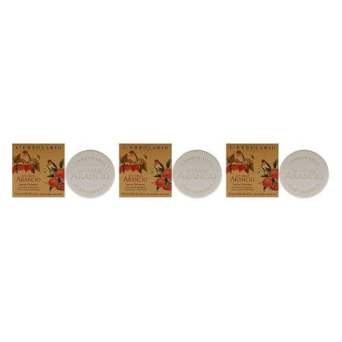 Perfumed Soap - Accordo Arancio - Pack of 3 by LErbolario for Unisex - 3.5 oz Soap Beauty & Personal Care L'Erbolario