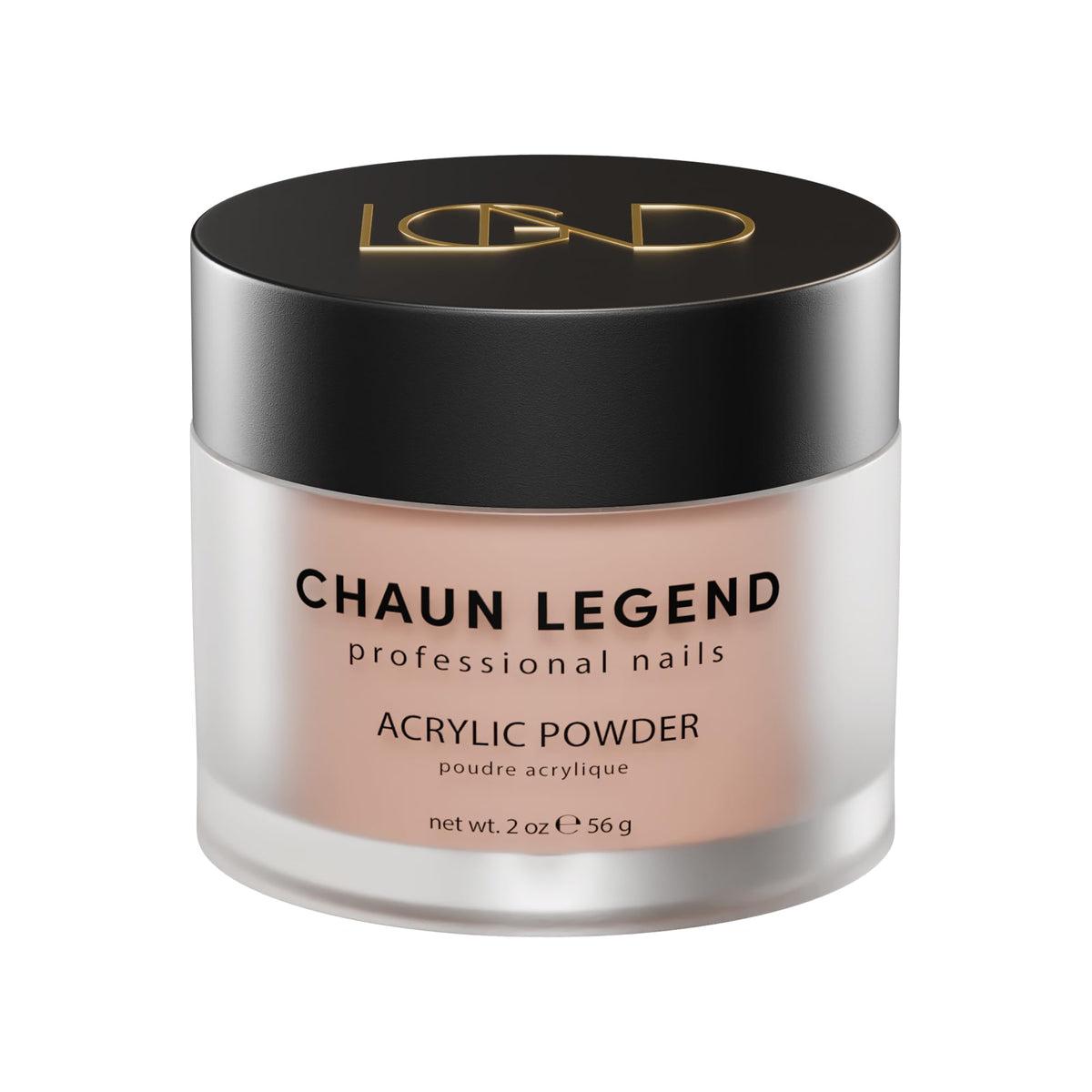 Chaun Legend Acrylic Powder, 2 Oz Long Lasting Salon Quality, Bubble Free, Self Leveling Professional Manicures, Fake Nails, Carving & Extensions
