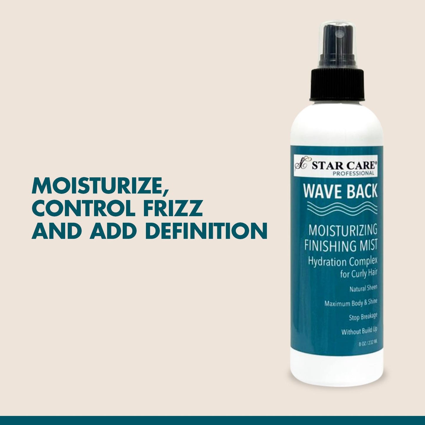STAR CARE Wave Back Moisturizing Finishing Curl Enhancing Mist Lightweight Hydrating Finishing Spray for Curly & Wavy Hair Frizz Control & Shine Beauty & Personal Care STAR CARE