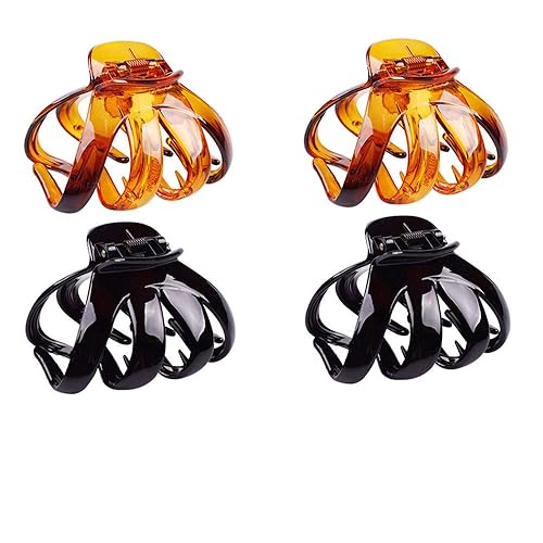 CONOFA 4 Pieces Classic Large Styling Octopus Hair Claw Clip Strong Holding Power Hair Clips Outdoor Hair Grip Hairpins Hairgrip for Women and Girls Beauty & Personal Care CONOFA